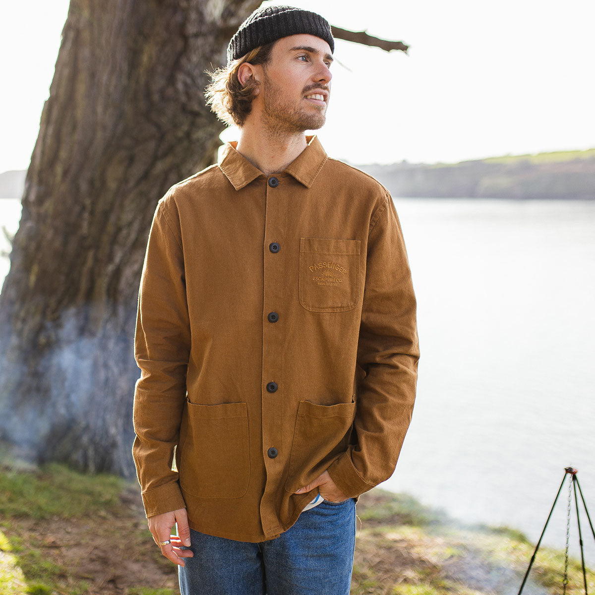 Forage Hemp Overshirt - Rubber