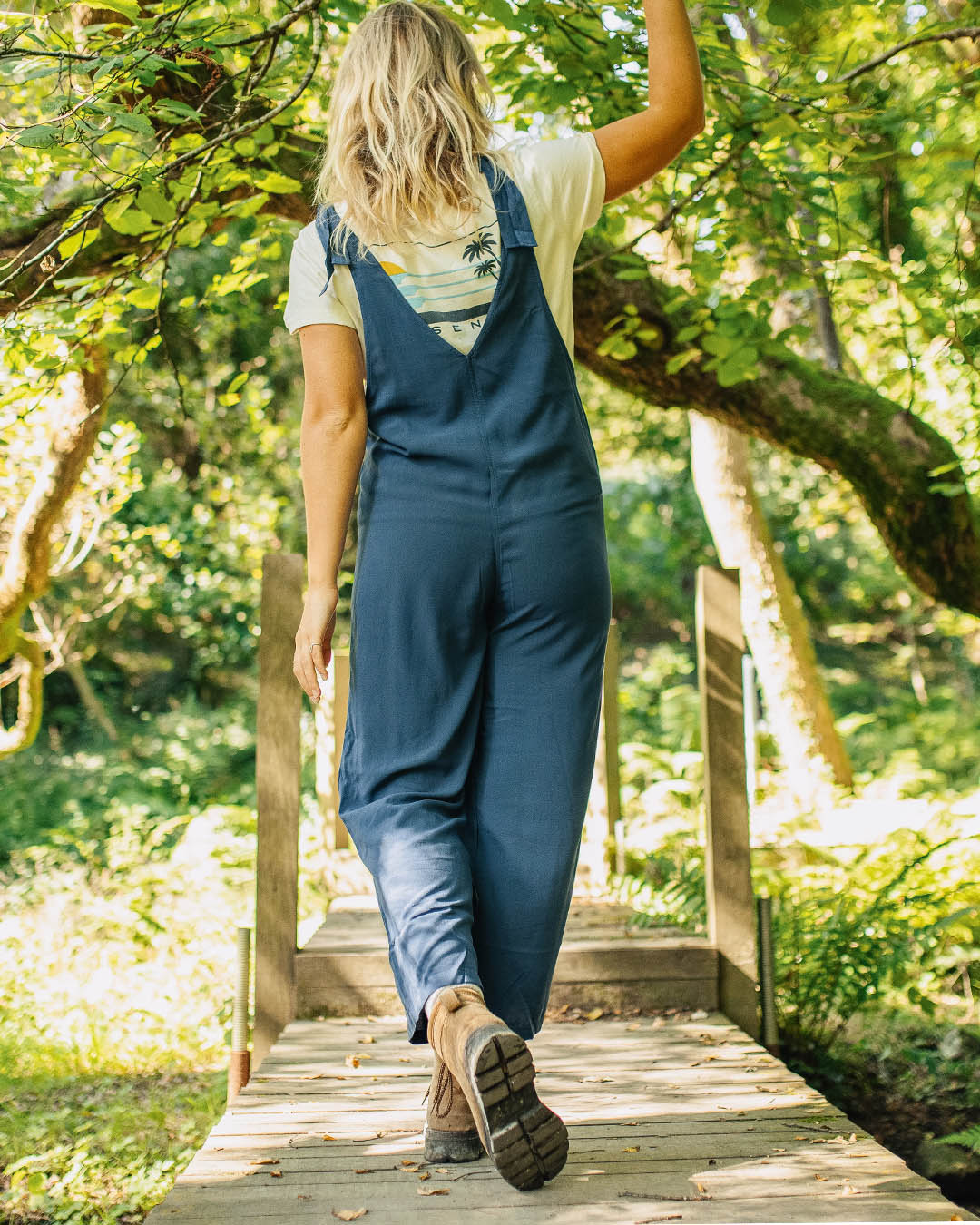 Lazy Day Dungarees - Dark Denim