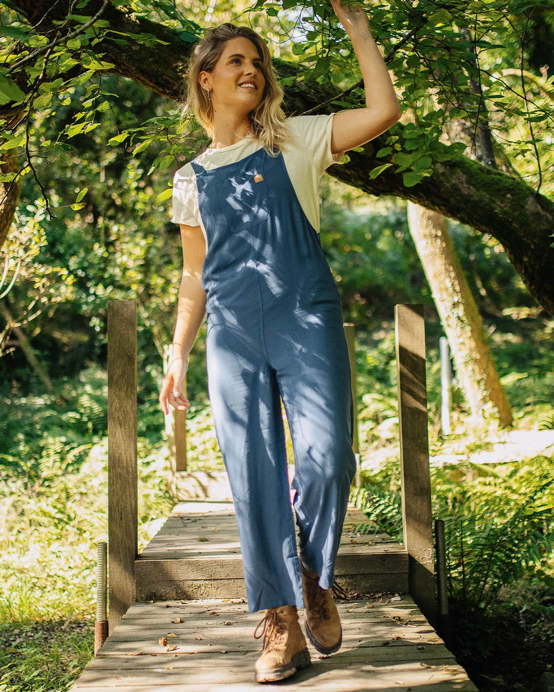 Lazy Day Dungarees - Dark Denim