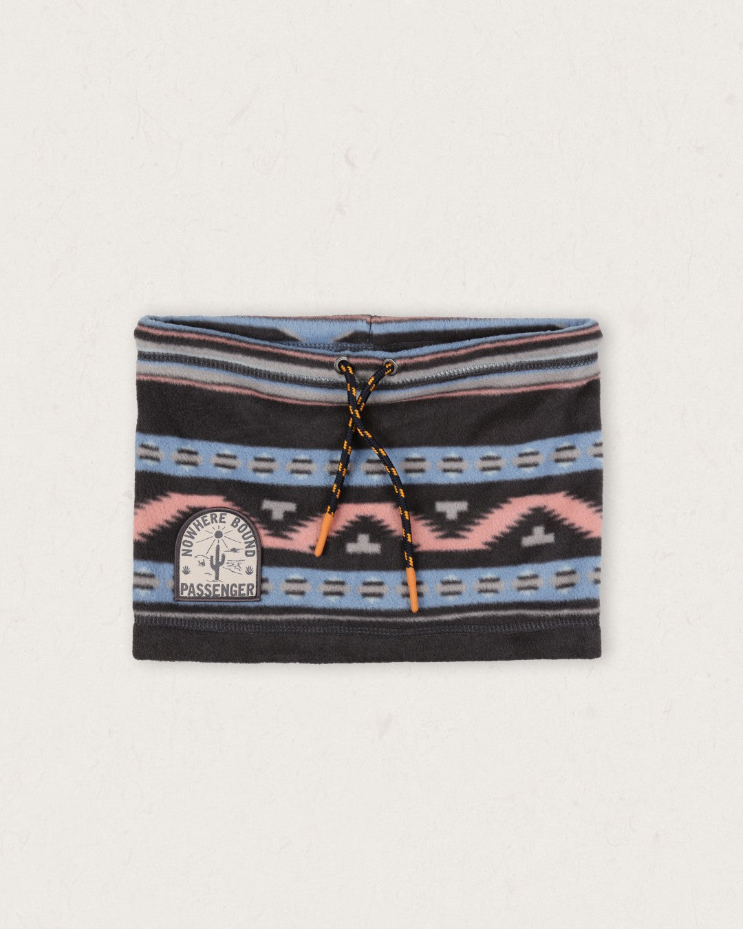 Tor Recycled Polar Fleece Snood - Deep Navy Vintage Geo