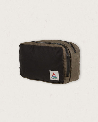 Travel Recycled Wash Kit - Black/ Khaki