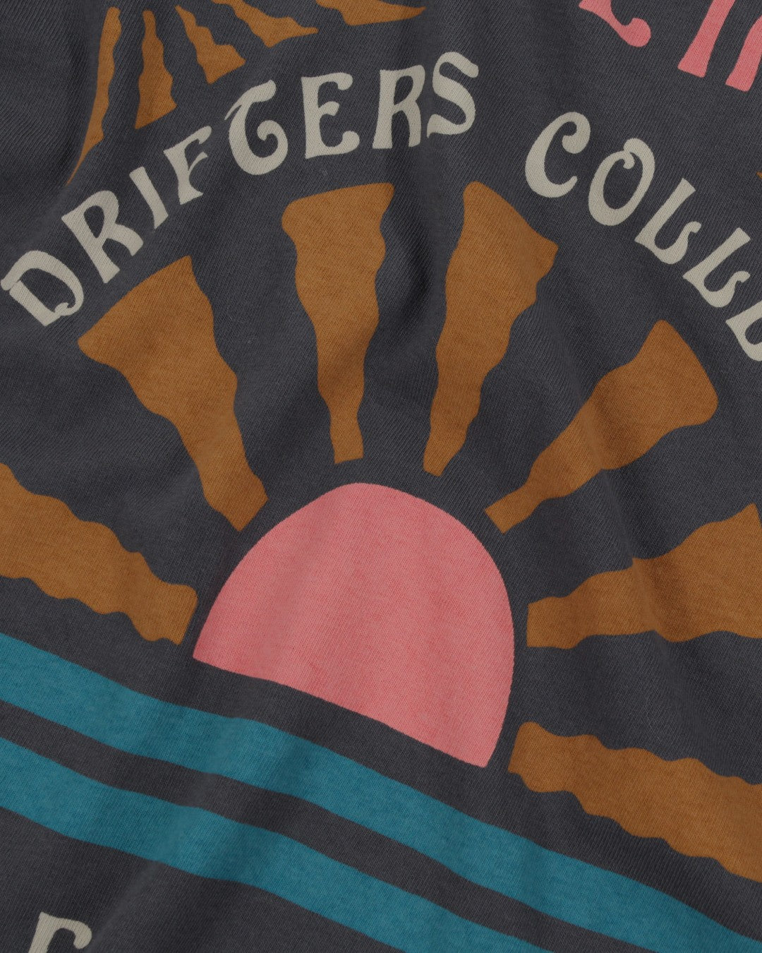 Drifters Recycled Cotton Ls T-Shirt - Charcoal