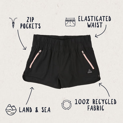 Out There Organic All Purpose Swim Short - Black