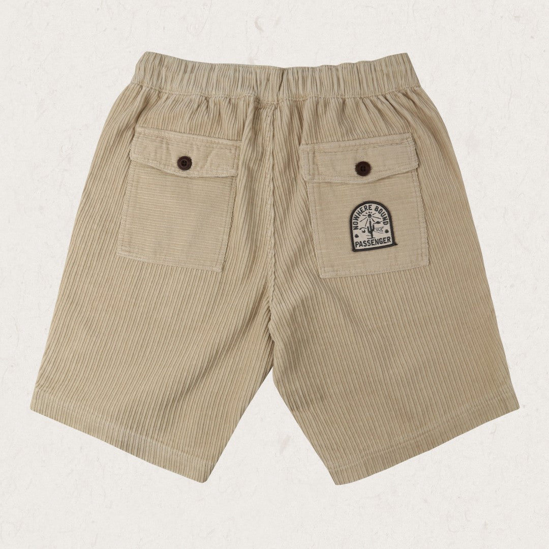 Pine Recycled Cotton Cord Shorts - Feather