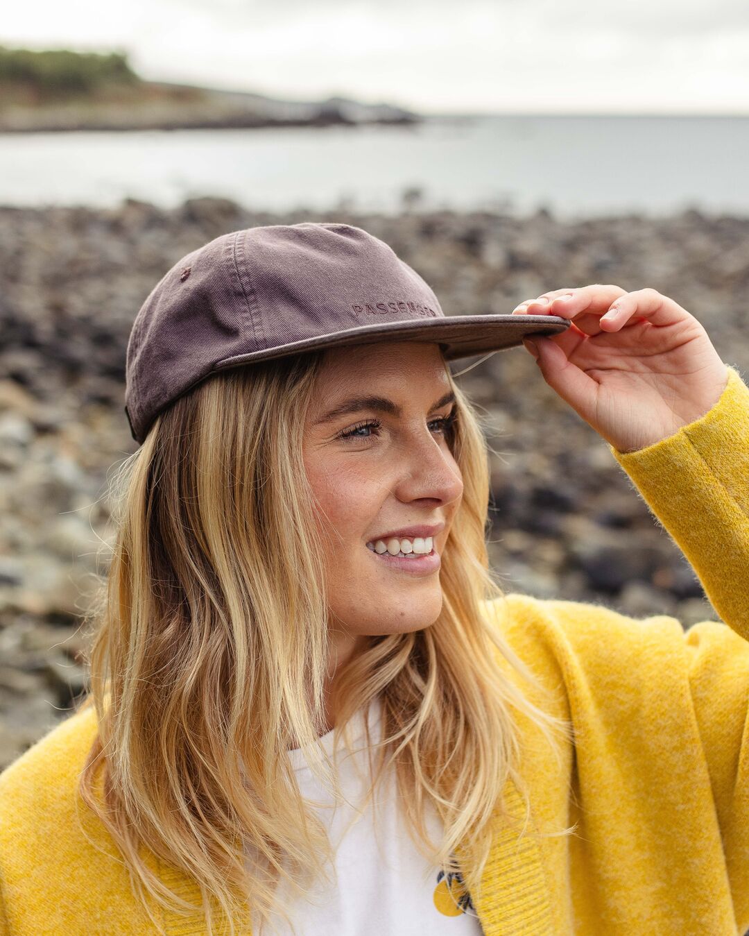 Womens_Byron Recycled Cotton 5 Panel Cap - Dusty Lilac