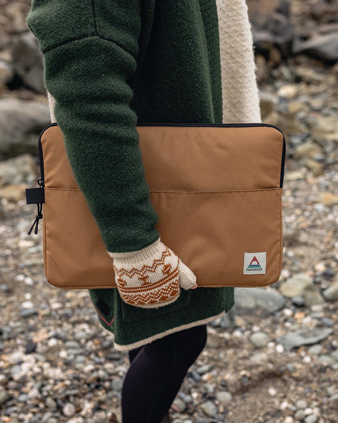 On-The-Go Recycled Laptop Sleeve - Golden Brown