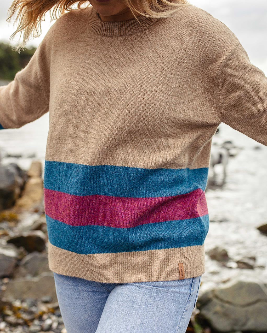 Bay Recycled Knit Jumper - Sand